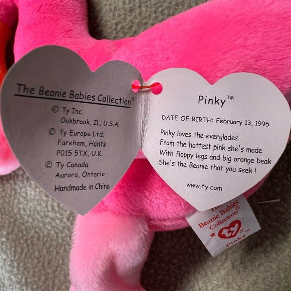 Ty Bright Pink Flamingo Pinky - Picture 4 of 5